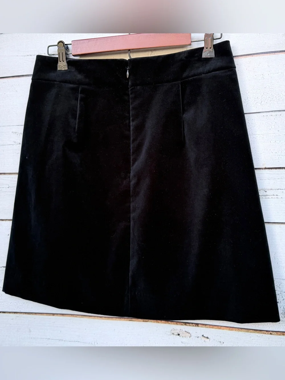 J.Crew Structured Velvet A-Line Mini Skirt with Pockets - Size 6